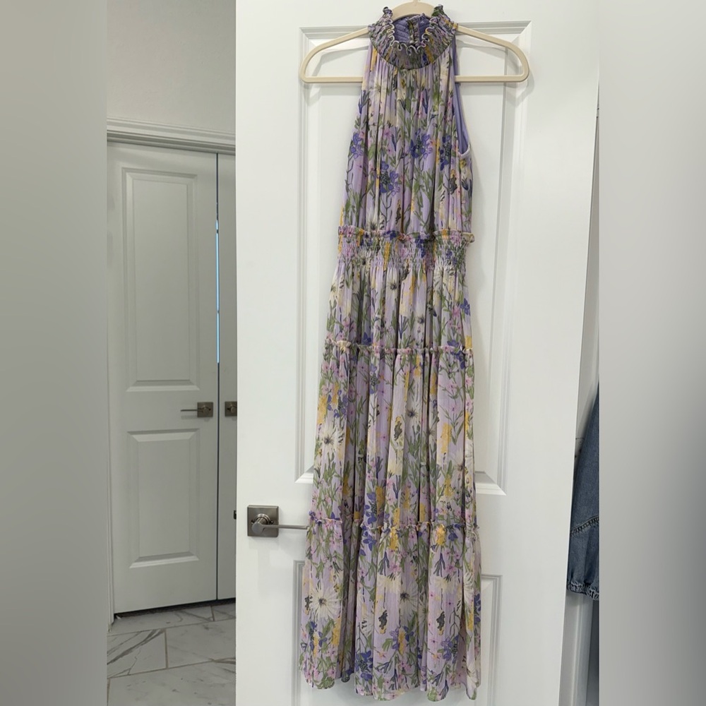 Taylor Lavender Floral Maxi Dress